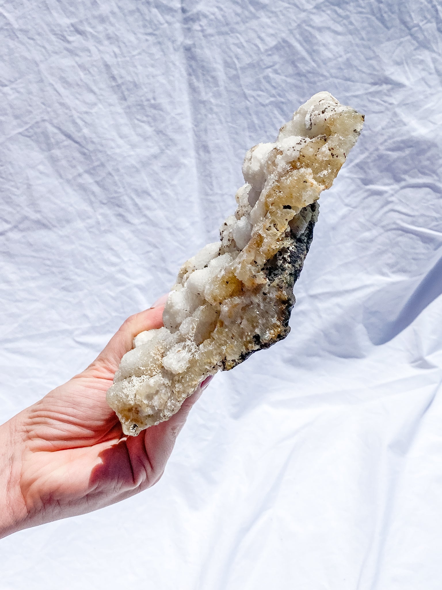 Coral Quartz Cluster with Druzy and Inclusions 1.1kg