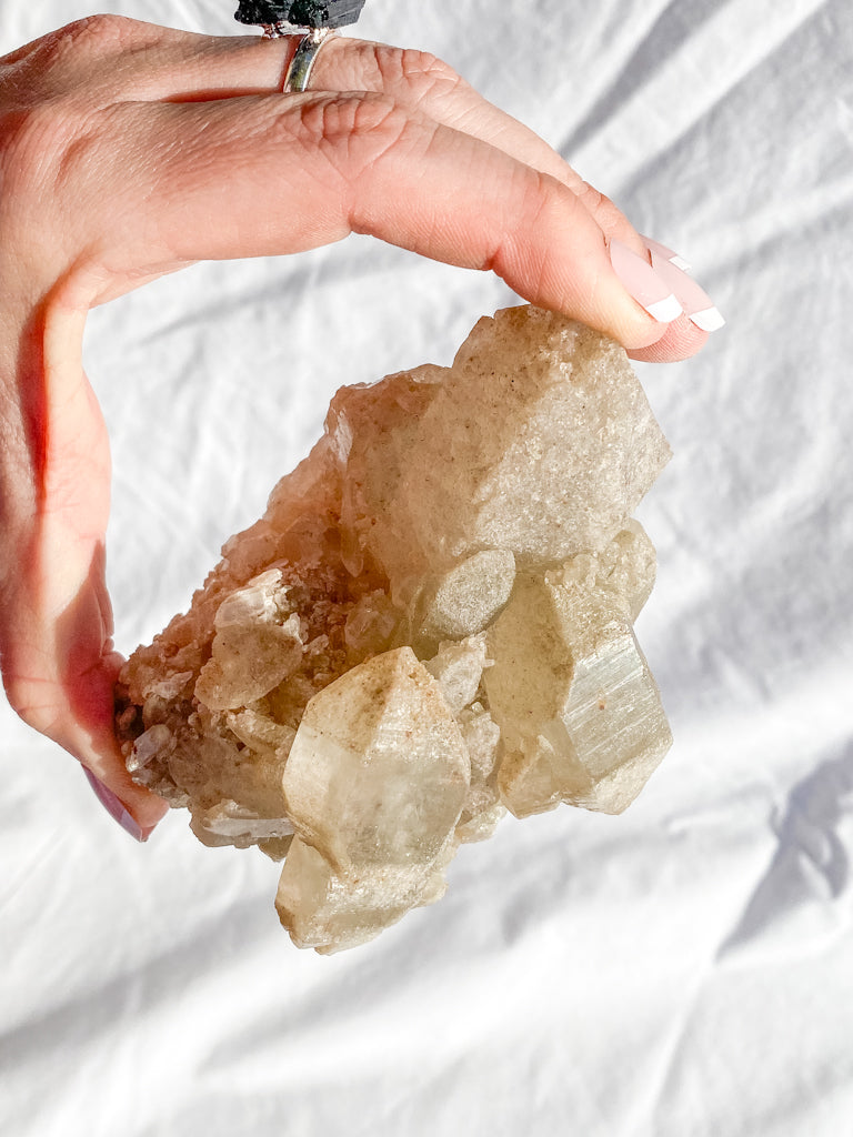 Himalayan Quartz Cluster with Inclusions 536g