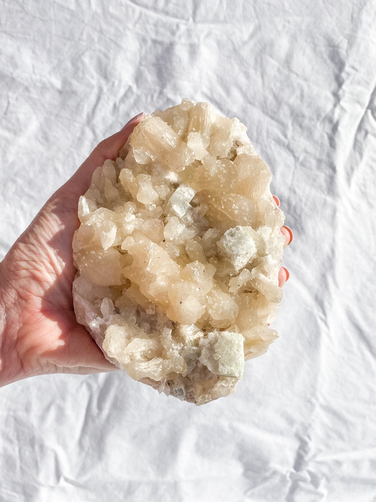 Apophyllite Stilbite Cluster 834g