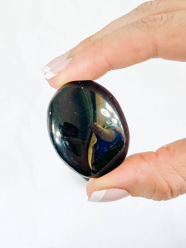 Black Obsidian Worry Stone