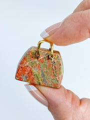 Unakite Bag Carving | Mini