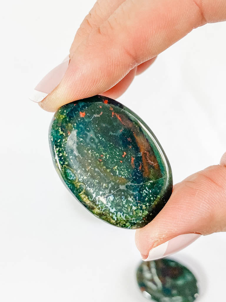 BloodStone Worry Stone