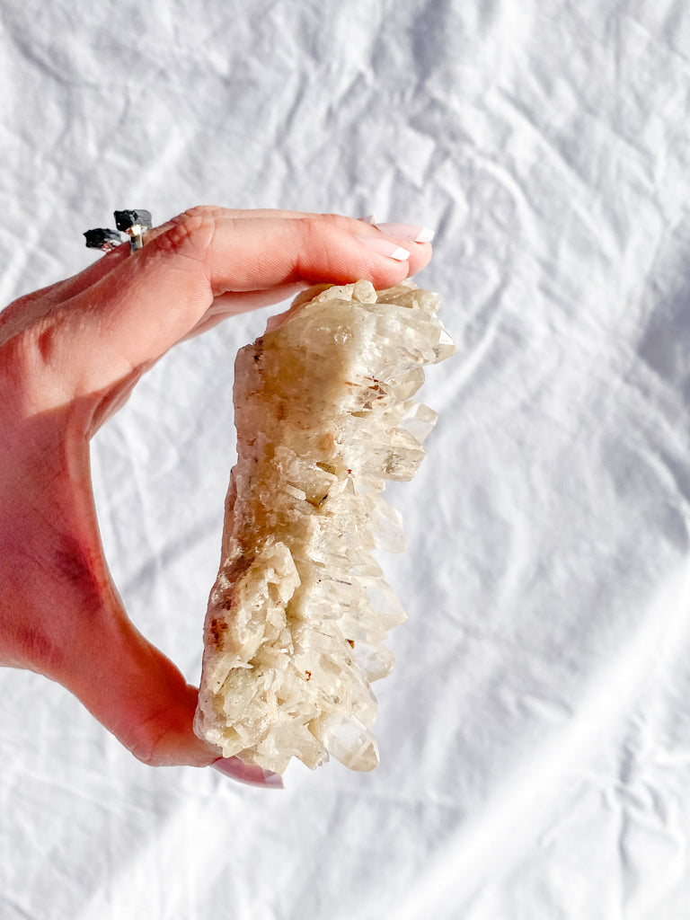 Himalayan Quartz Cluster with Inclusions 459g