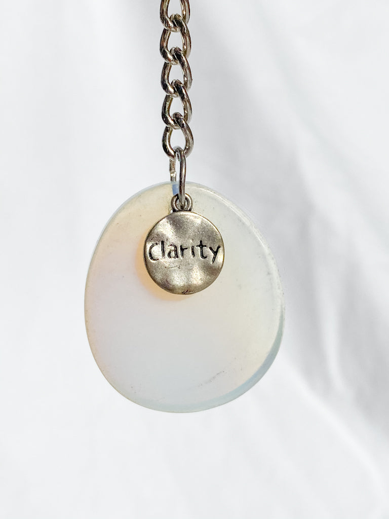 Worry Stone Keyring Opalite