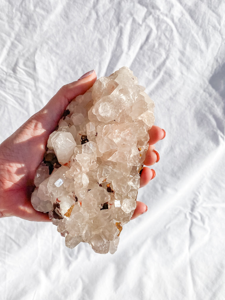 Himalayan Quartz Cluster with Inclusions 657g