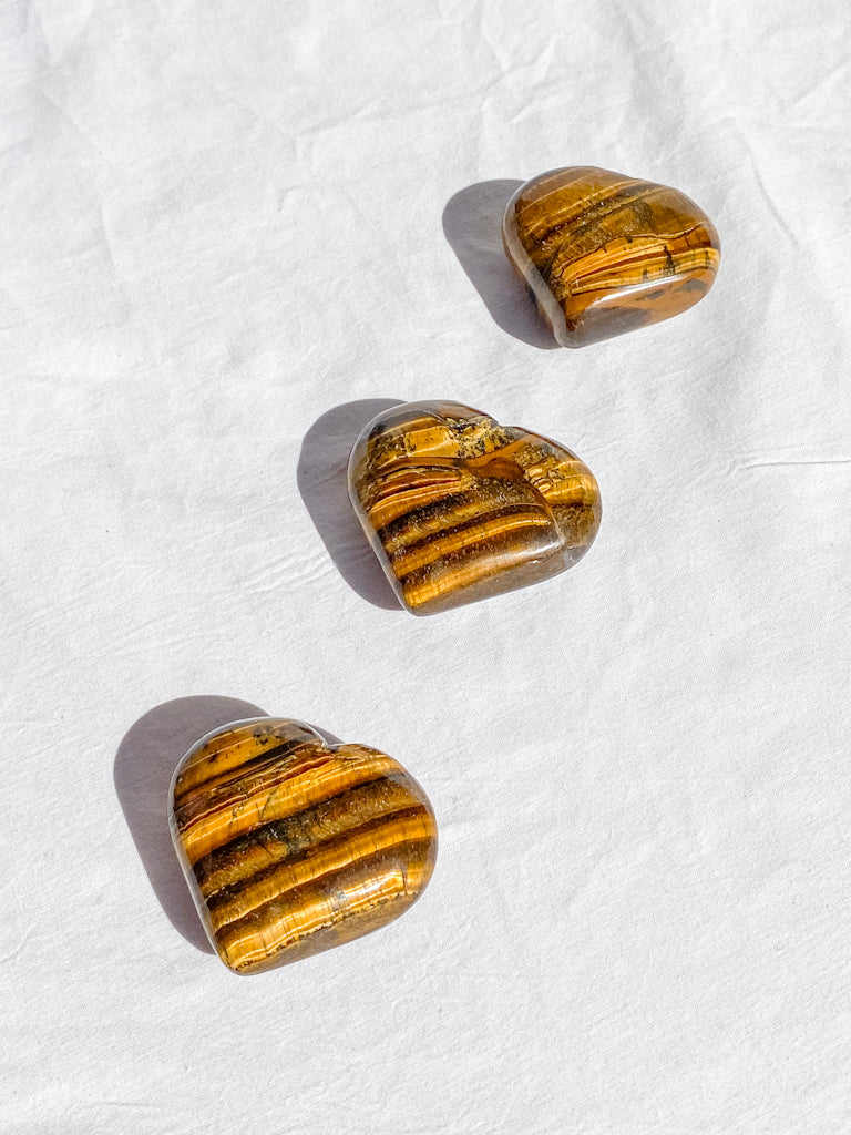 Tiger Eye Heart | Medium