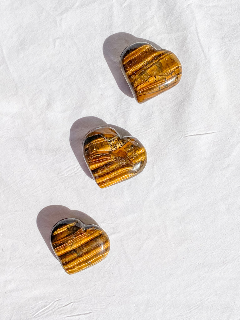 Tiger Eye Heart | Medium