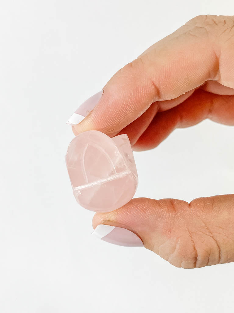 Rose Quartz Mini Skull