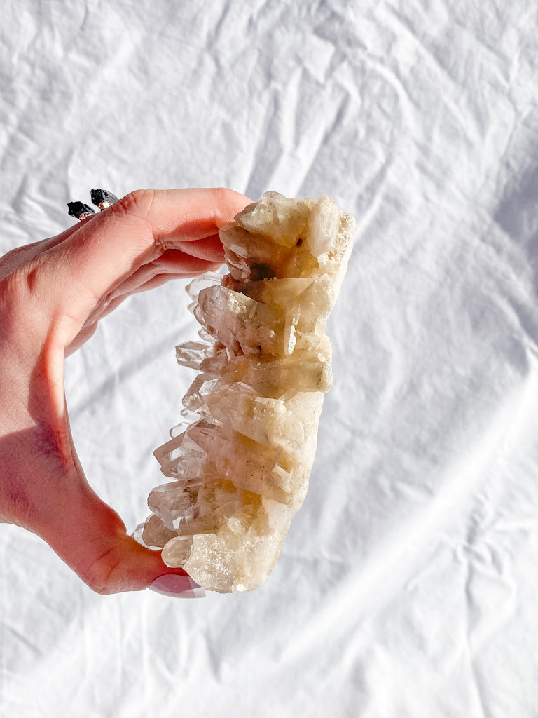 Himalayan Quartz Cluster with Inclusions 459g