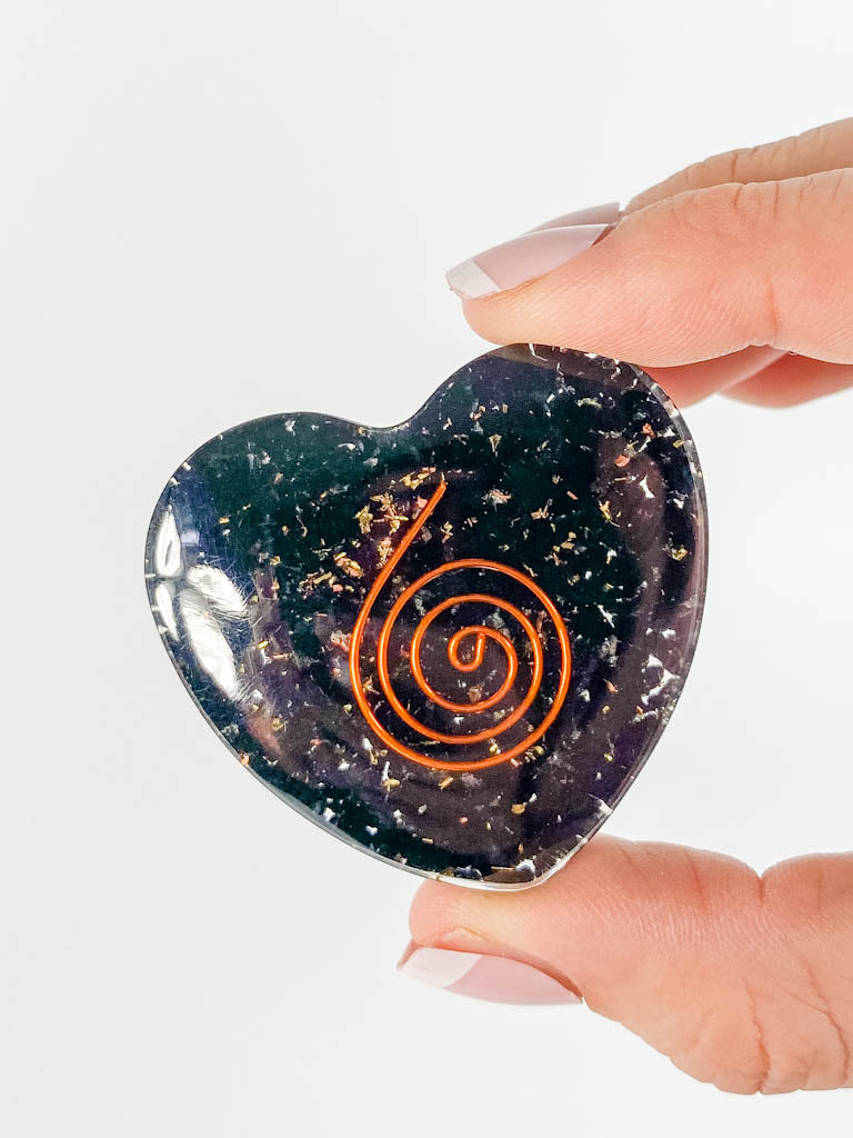 Orgonite Heart Black Tourmaline | Medium