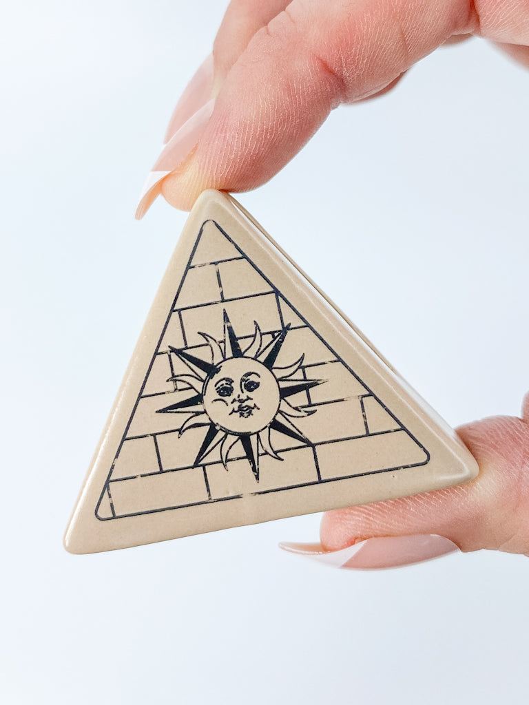 SunFace Ceramic Holder | Peach