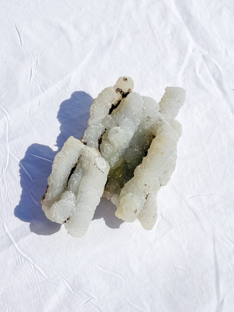 Finger Coral Quartz Cluster 555g