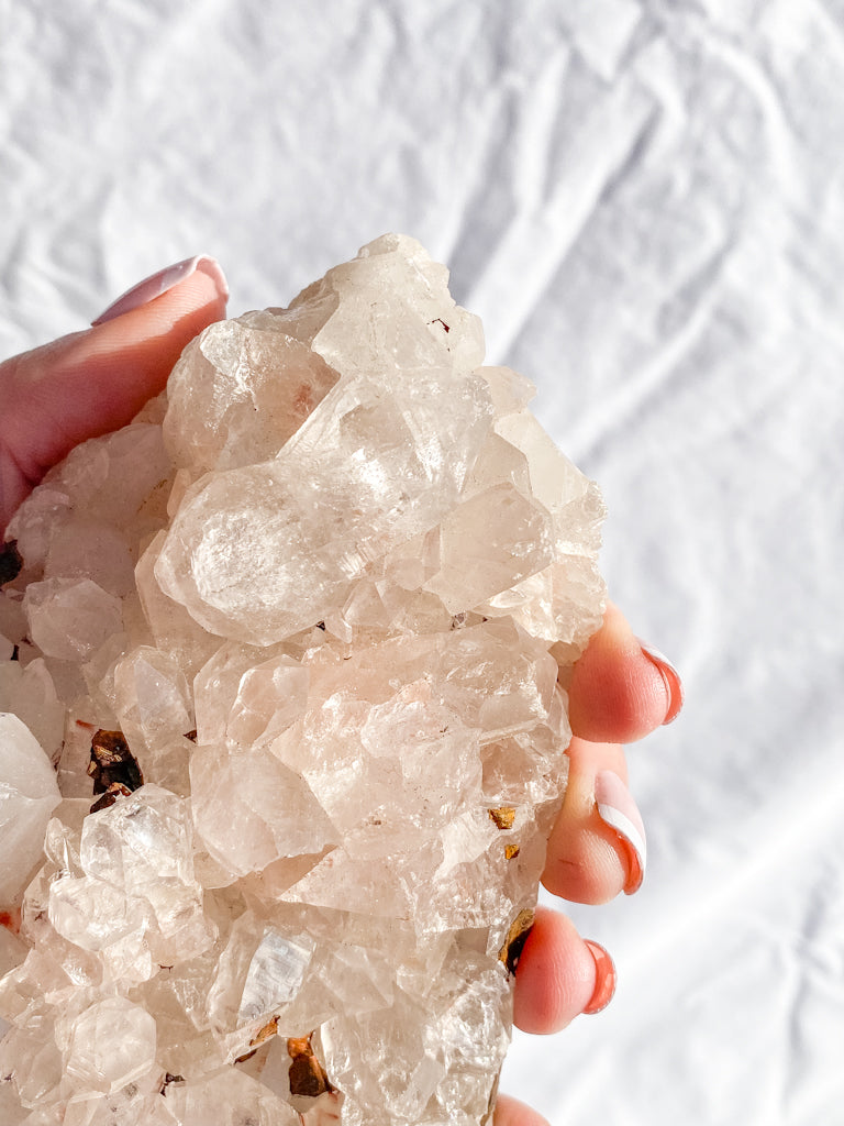 Himalayan Quartz Cluster with Inclusions 657g